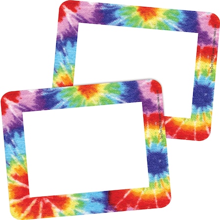 Barker Creek Tie-Dye Name Tags/Self-Adhesive Labels, 90/Set, PK90 3745